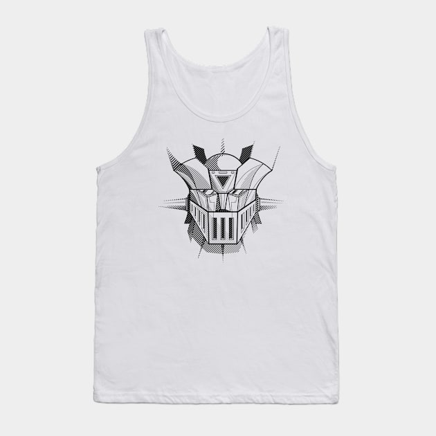 081b Project Mazinger Tank Top by Yexart